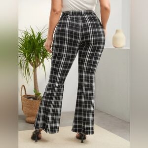 Chocolate USA Women’s Pants Size L – Plaid Wide Leg Dark Academia NWT
